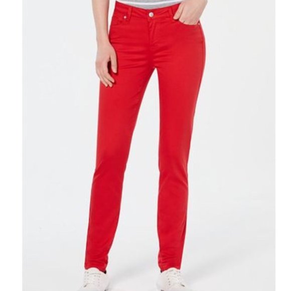 City Streets Denim - Red Skinny Jeans Juniors Size 15